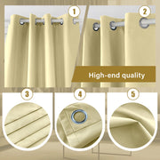 Personalized Khaki Curtain Light - Blocking, Adds Warmth... custom curtain by Fredesigner