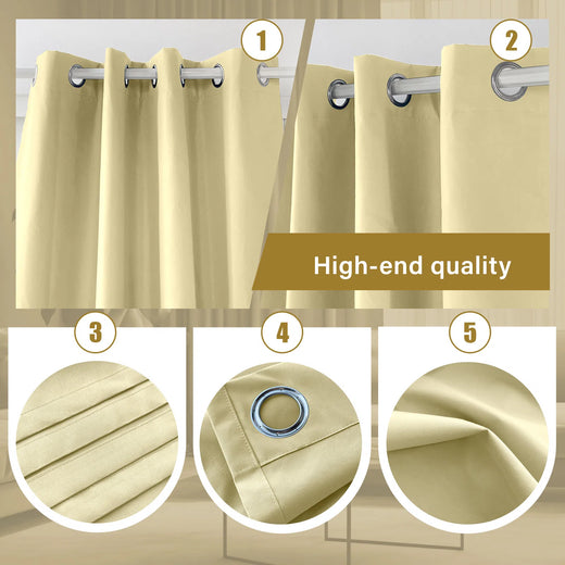 Personalized Khaki Curtain Light - Blocking, Adds Warmth... custom curtain by Fredesigner