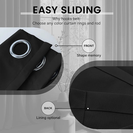 Made Black - Light Blocking, Perfect for Media Rooms &... natural home textile by Fredesigner