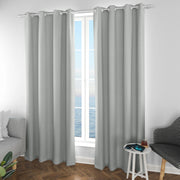 Custom Grey Curtain 100% Blackout Drapes - Fredesigner
