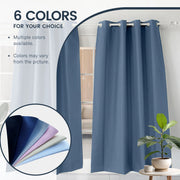 Custom Navy Blue Curtain 100% Blackout custom curtain by Fredesigner