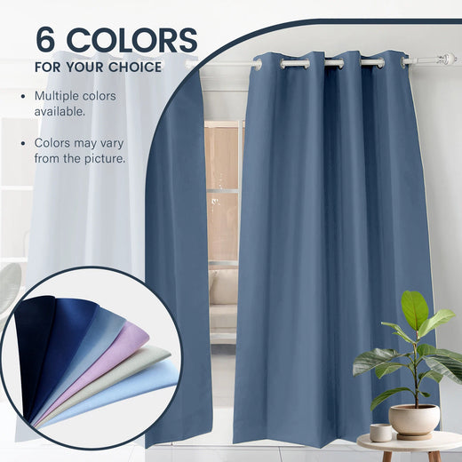 Custom Navy Blue Curtain 100% Blackout custom curtain by Fredesigner
