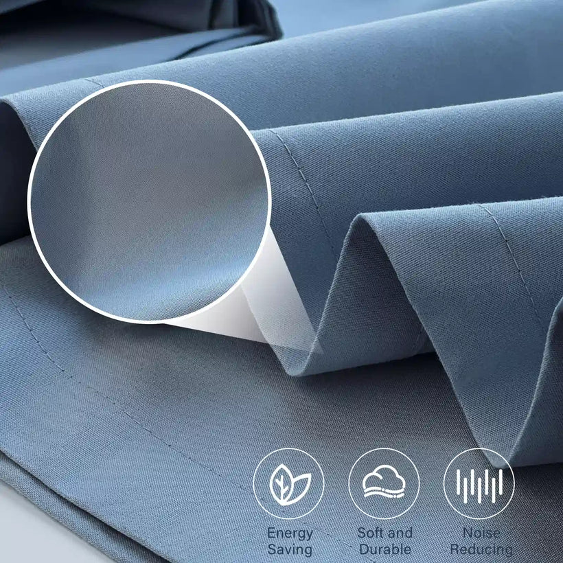 Custom Navy Blue Curtain 100% Blackout custom curtain by Fredesigner