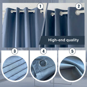 Custom Navy Blue Curtain 100% Blackout custom curtain by Fredesigner