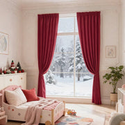 window christmas curtains for kids room