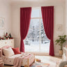 window christmas curtains for kids room