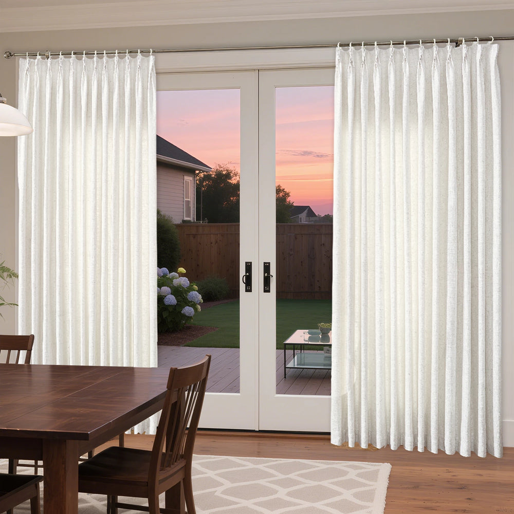 Sedona Linen Blend Curtain Drapery Pleated