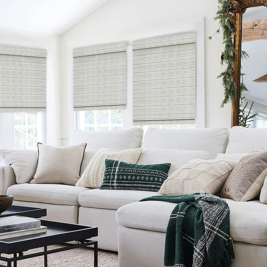Custom 100% Bamboo Roman Shade Blind for Windows or Doors【2025-DMS-01/02/03】