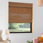 wood roman shades

