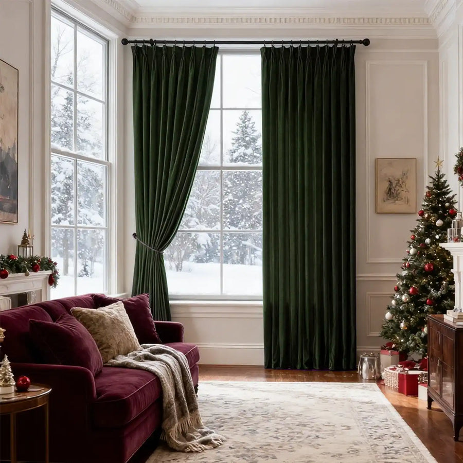 xmas curtains for living room