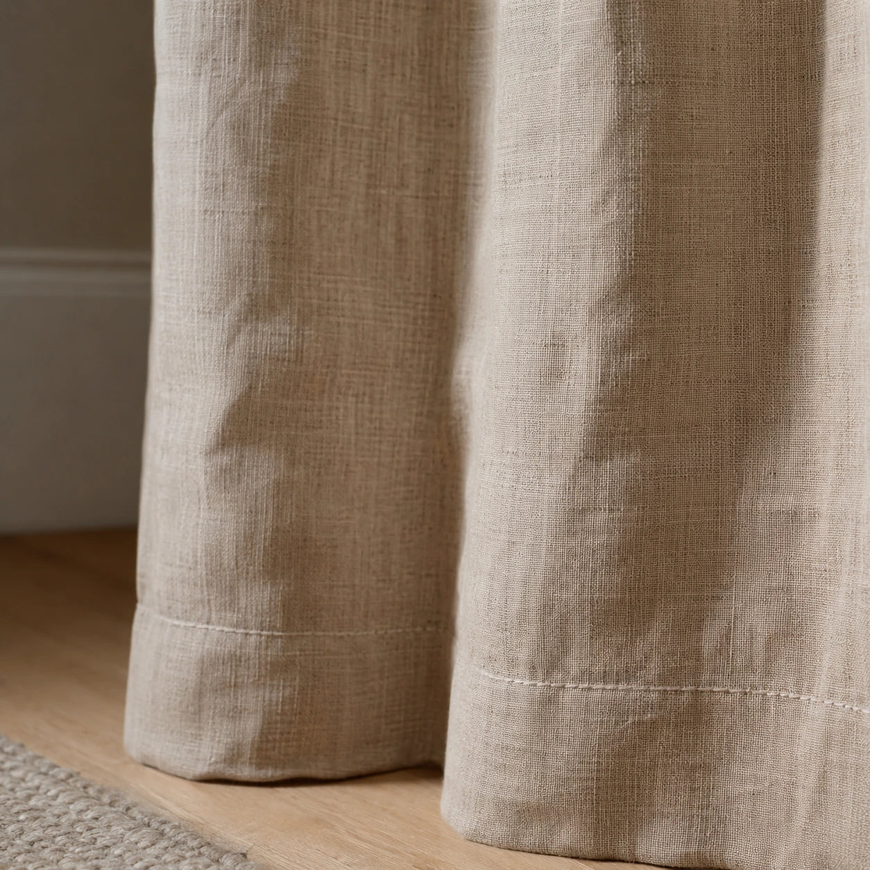 Roman shade fabric close up