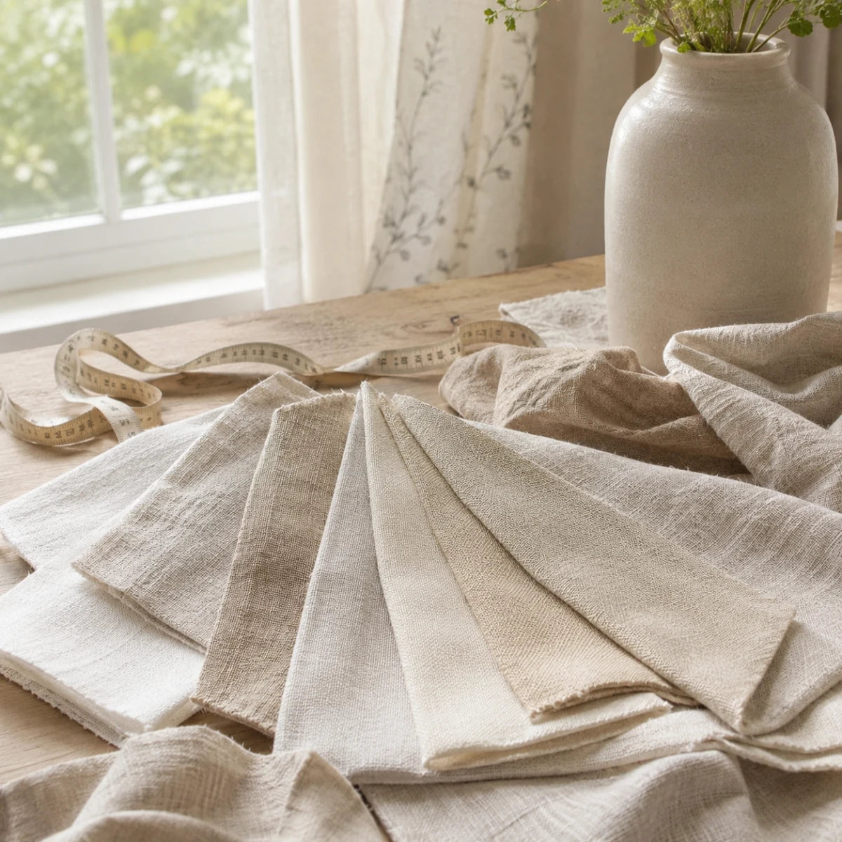 Neutral curtain Fabric Samples