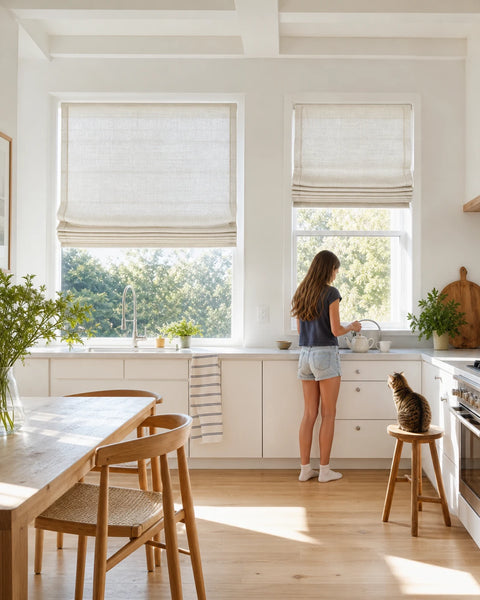 Roman shade neutral home inspiration