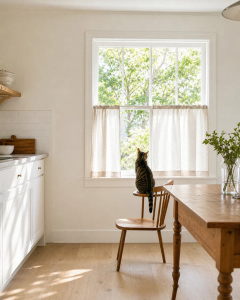 Cafe curtain warm interior inspiration