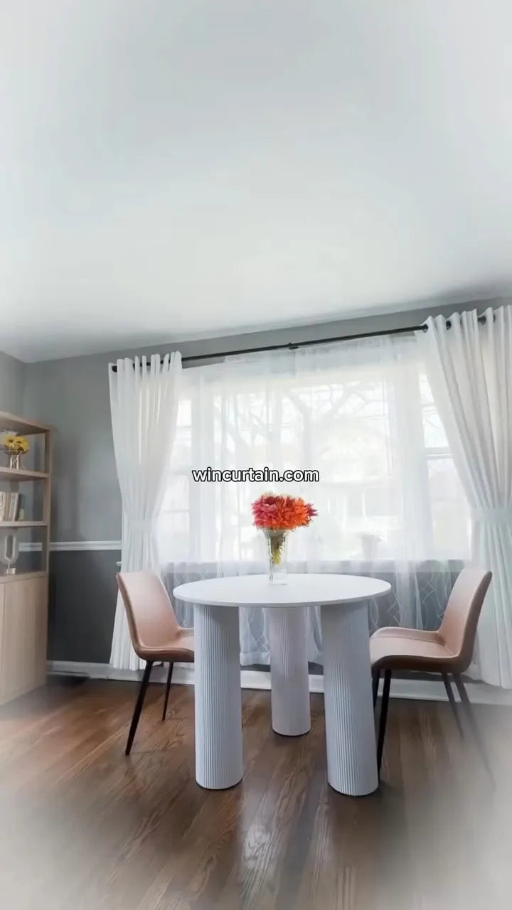 Instagram cover for dining room sheer curtains