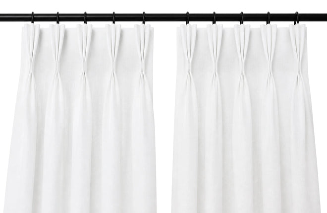 French Pleat curtain header construction detail
