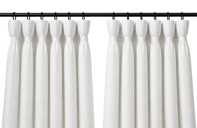Goblet Pleat curtain header construction detail