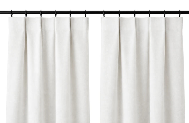 Inverted Box Pleat curtain header construction detail