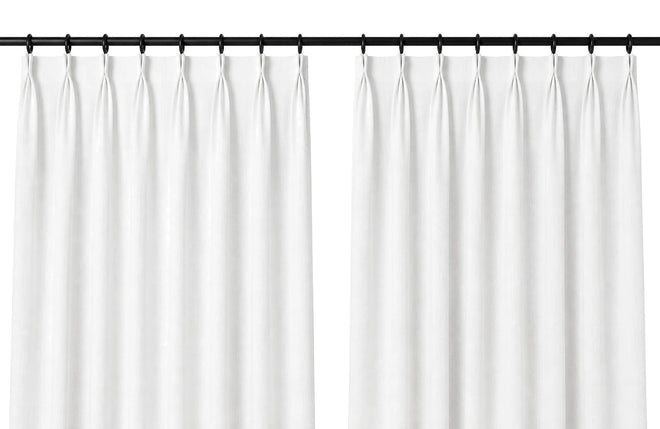 Tailor Pleat curtain header construction detail