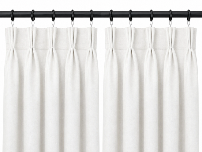 Triple Pinch Pleat curtain header construction detail